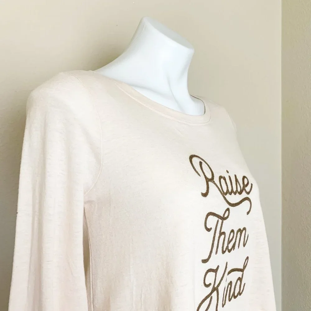 ❌SOLD❌ Mi Ami | Women's "Raise Them Kind" Graphic Crop Shirt | Size: XS - Picture 3 of 8